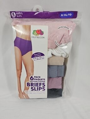 Free Add-On Item - Fruit of the Loom 6-Pack Cotton Briefs - Multi-Color